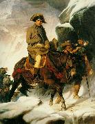 Paul Delaroche Bonaparte franchissant les Alpes France oil painting artist